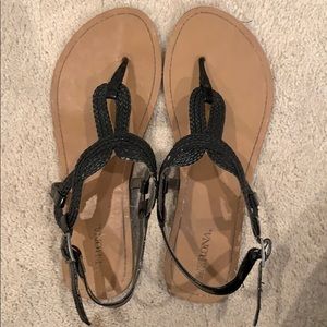 Merona size 8 black sandals